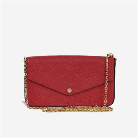 lv pochette felicie scarlet